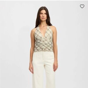 Cara gathered haterneck top